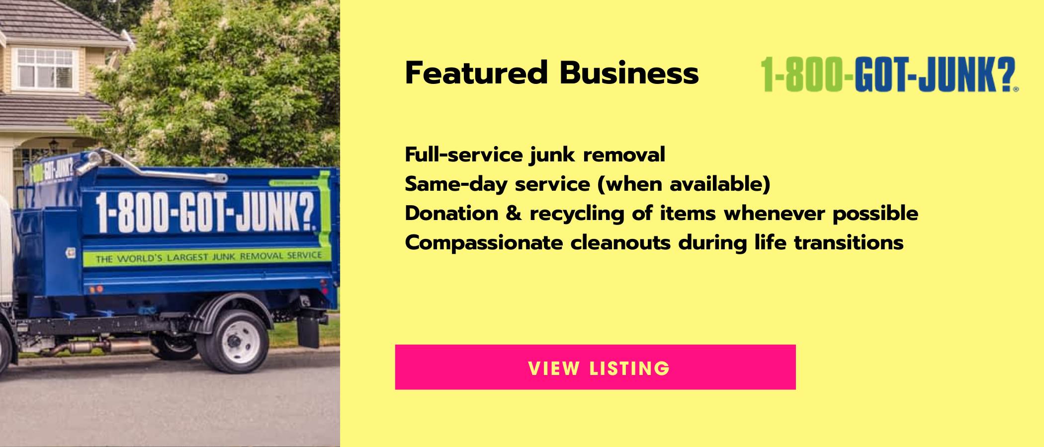 1800junk feature banner. Click to view listing.